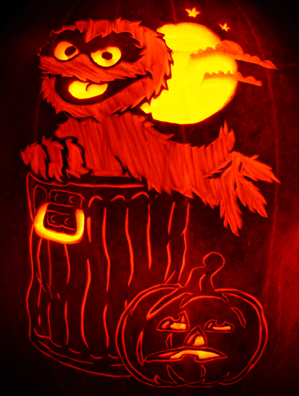 Pumpkin Carving: Oscar the Grouch - Nam